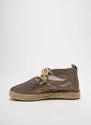 Derbies bout rond talon plat jusqu'à 3cm or VICTORIA femme