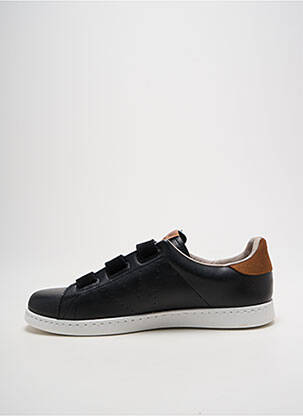 Baskets tissage satiné talon plat jusqu'à 3cm noir VICTORIA femme