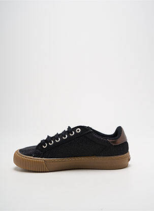 Baskets talon compensé talon plat jusqu'à 3cm noir VICTORIA femme