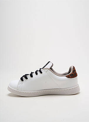 Baskets tissage tissage pailleté talon plat jusqu'à 3cm blanc VICTORIA femme