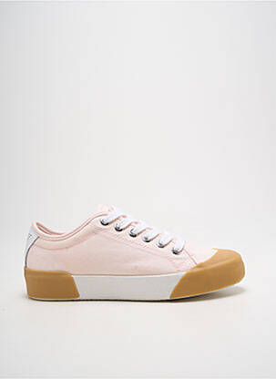 Baskets semelle amovible talon plat jusqu'à 3cm rose PATRIOTIC femme