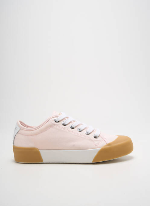 Baskets semelle amovible talon plat jusqu'à 3cm rose PATRIOTIC femme