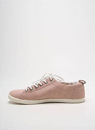 Baskets bout rond talon plat jusqu'à 3cm rose PALLADIUM femme