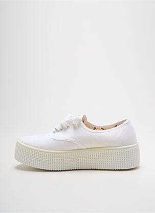 Baskets talon compensé talon de 4 à 6cm blanc VICTORIA femme