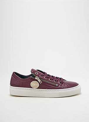 Baskets fermeture zip et lacets talon plat jusqu'à 3cm violet PATAUGAS femme