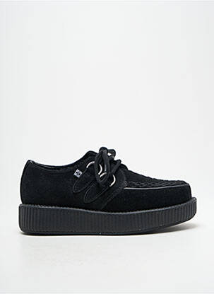 Derbies bout rond talon plat jusqu'à 3cm noir T-U-K femme