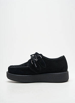 Derbies bout rond talon plat jusqu'à 3cm noir T-U-K femme
