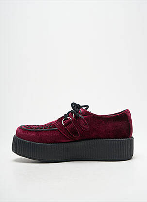 Derbies bout rond talon de 4 à 6cm violet T-U-K femme
