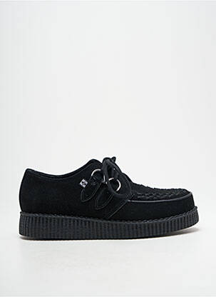 Derbies bout rond talon plat jusqu'à 3cm noir T-U-K femme