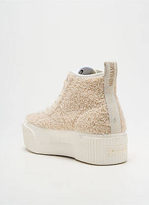 Baskets plateforme talon de 4 à 6cm beige NO NAME femme