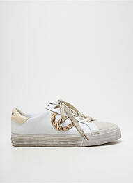 Baskets bout rond talon plat jusqu'à 3cm blanc NO NAME femme