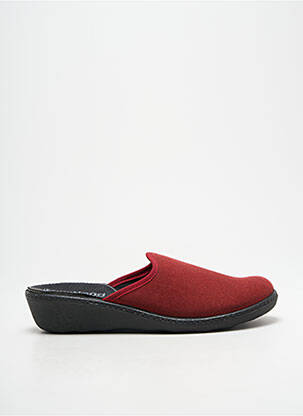 Chaussons/pantoufles bout rond talon de 4 à 6cm rouge WESTLAND femme