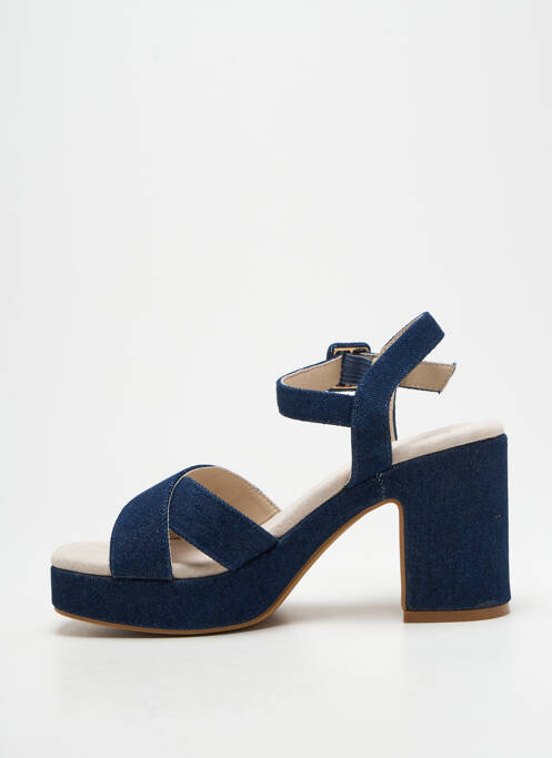 Sandales/Nu pieds bleu LPB pour femme