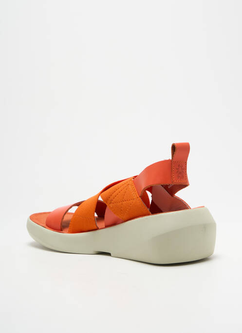 Sandales/Nu pieds orange FLY pour femme