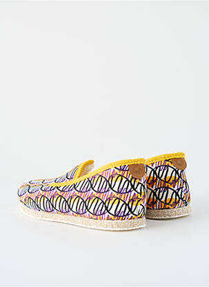 Chaussons/pantoufles bout rond talon plat jusqu'à 3cm jaune CHAUSSE MOUTON femme