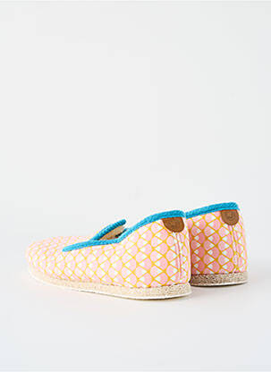 Chaussons/pantoufles bout rond talon plat jusqu'à 3cm rose CHAUSSE MOUTON femme