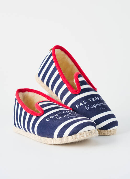 Chaussons/Pantoufles bleu CHAUSSE MOUTON pour unisexe