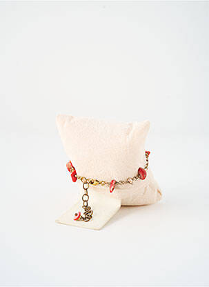 Bracelet ornement pierre rouge SATINE femme