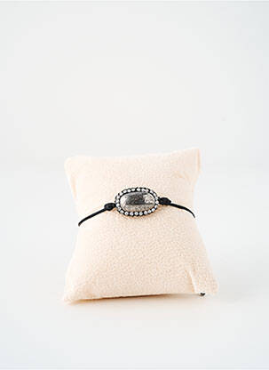 Bracelet ornement oxyde de zirconium noir SATINE femme