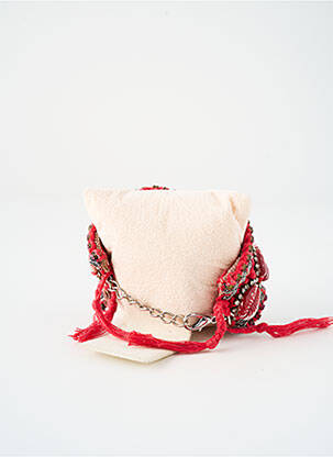 Bracelet ornement oxyde de zirconium rouge AMBRE BABZOE femme