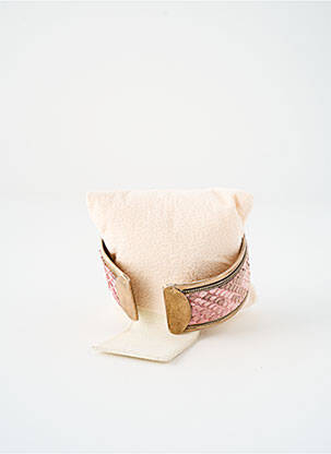 Bracelet manchette matériaux métal rose SATINE femme
