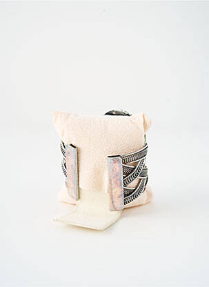 Bracelet manchette matériaux métal argent SATINE femme