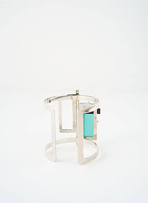 Bracelet matériaux métal bleu SATINE femme