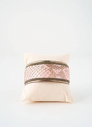 Bracelet Manchette rose SATINE femme