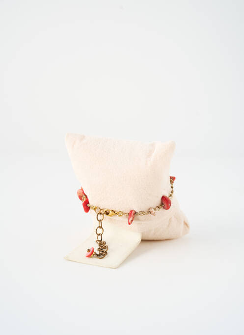 Bracelet ornement pierre rouge SATINE femme