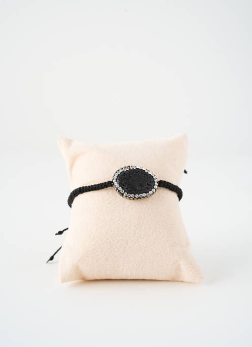 Bracelet ornement oxyde de zirconium noir SATINE femme