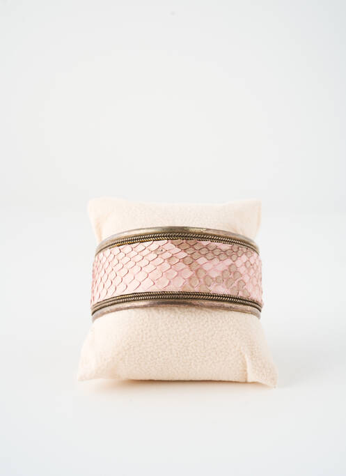 Bracelet Manchette rose SATINE femme