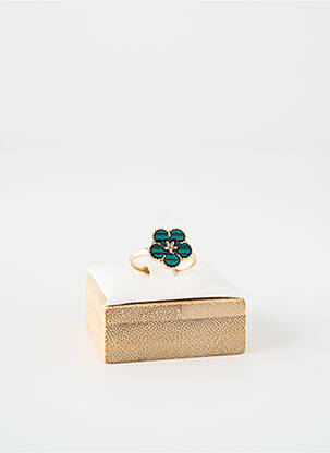 Bague matériaux métal vert SATINE femme