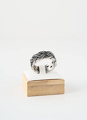 Bague matériaux métal argent SATINE homme