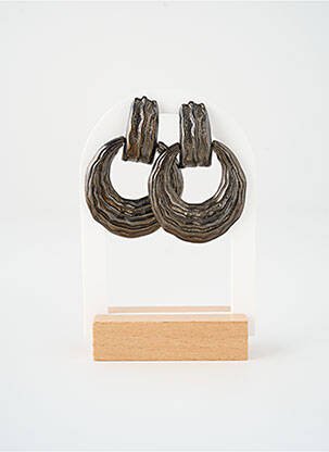 Boucles d’oreilles fermeture fermoir clips argent SATINE femme