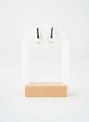 Boucles d’oreilles matériaux métal argent SATINE femme