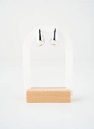 Boucles d’oreilles matériaux métal argent SATINE femme