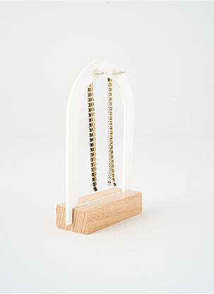 Boucles d’oreilles ornement oxyde de zirconium or SATINE femme