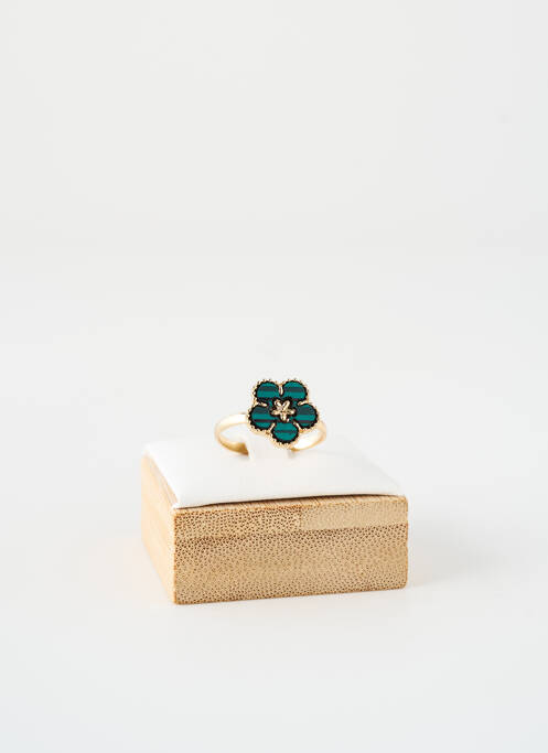Bague matériaux métal vert SATINE femme