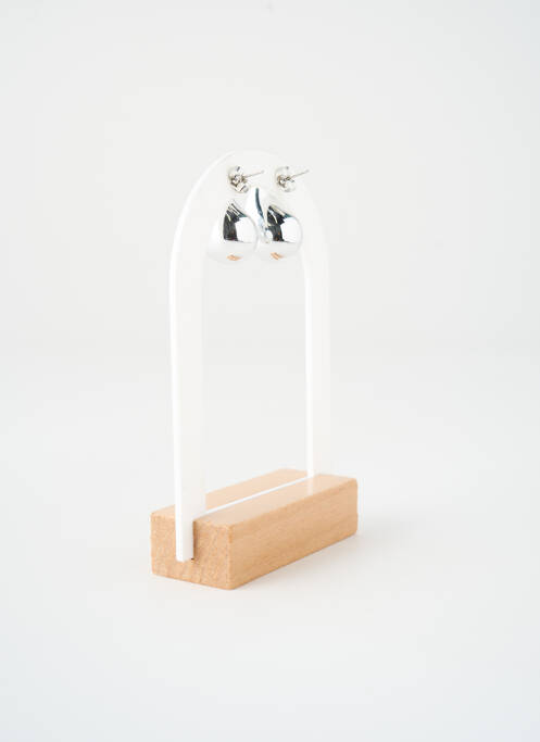 Boucles d’oreilles matériaux métal argent SATINE femme