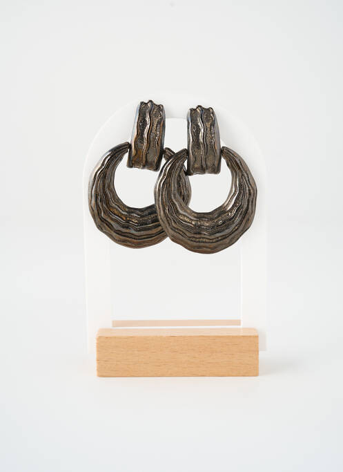 Boucles d’oreilles argent SATINE femme