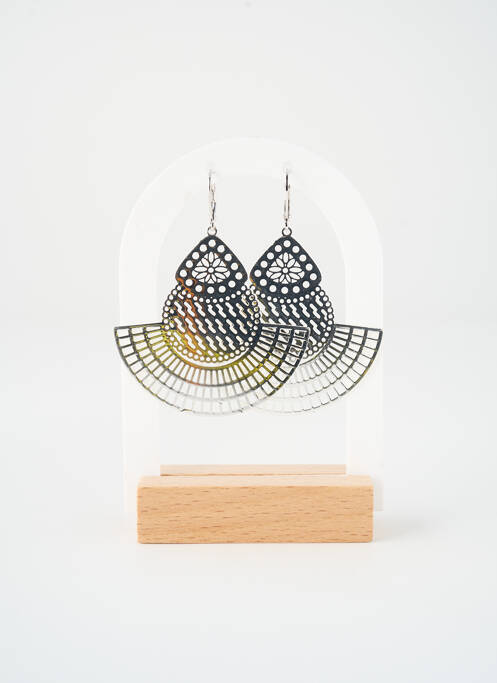 Boucles d’oreilles argent SATINE femme
