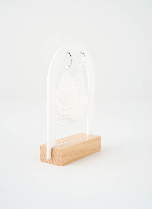 Boucles d’oreilles argent SATINE femme