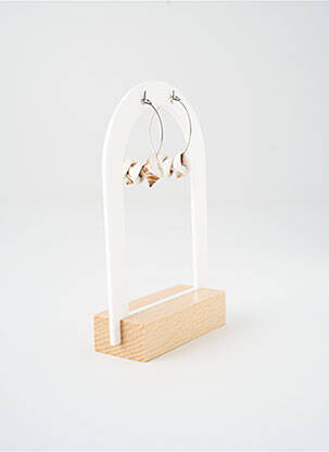 Boucles d’oreilles matériaux métal argent SATINE femme