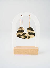Boucles d’oreilles matériaux métal or SATINE femme