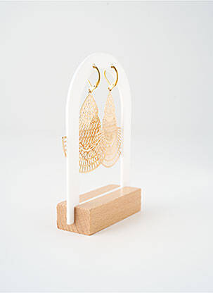 Boucles d’oreilles matériaux métal or SATINE femme