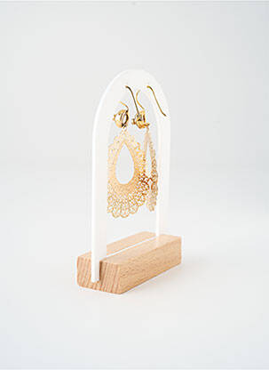 Boucles d’oreilles matériaux métal or SATINE femme