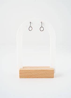 Boucles d’oreilles ornement oxyde de zirconium argent SATINE femme