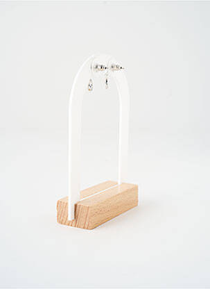 Boucles d’oreilles ornement oxyde de zirconium argent SATINE femme