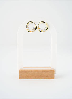 Boucles d’oreilles ornement pierre or SATINE femme