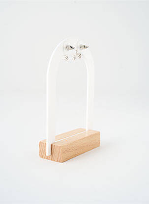 Boucles d’oreilles ornement oxyde de zirconium argent SATINE femme